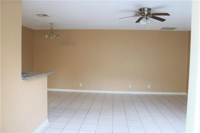 a view of an empty room