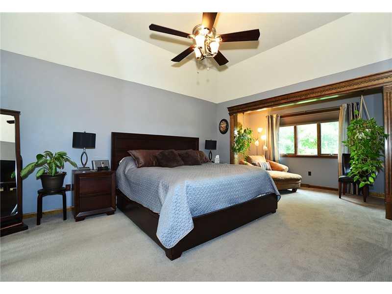 415 Pinkerton Road Wexford, PA 15090 - Photo 13 of 21 Master Bedroom. Retreat at the end of the day to a spacious master bedroom with tray ceiling and adjacent sitting area with custom room darkening blinds! Adjacent master bath.