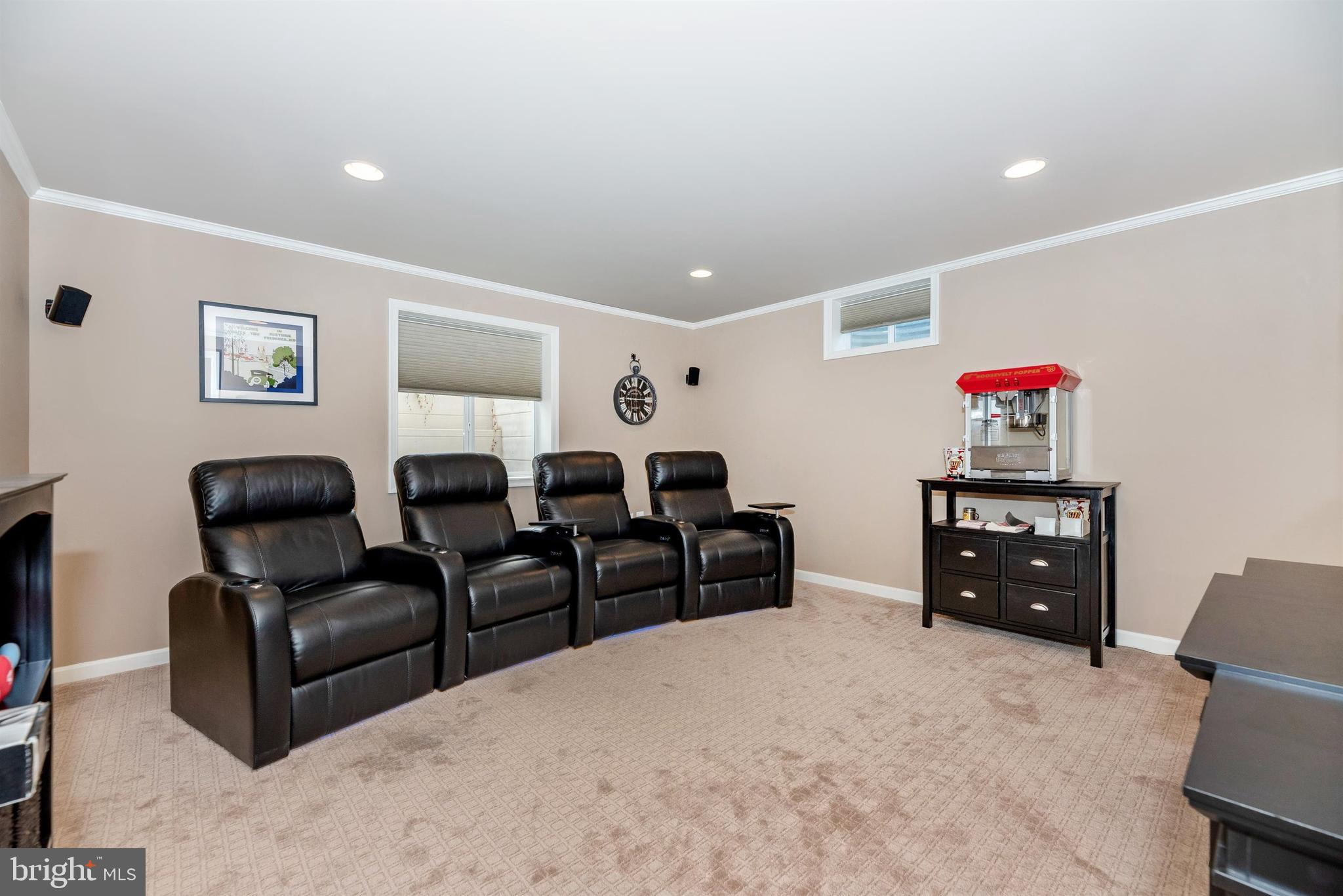 2675 Monocacy Ford Road Frederick, MD 21701 - Photo 40 of 75 Lower level Media Room theater chair convey