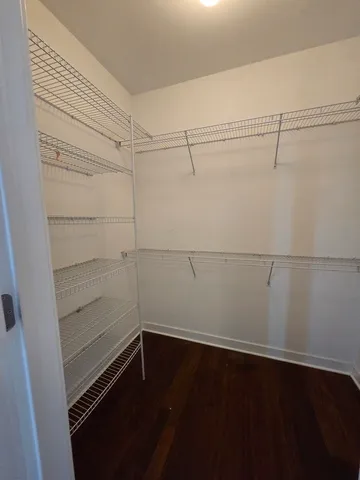 an empty walk in closet