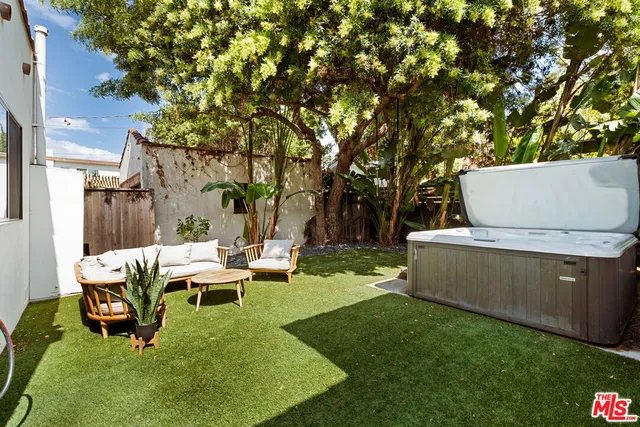 a house view with a seating space