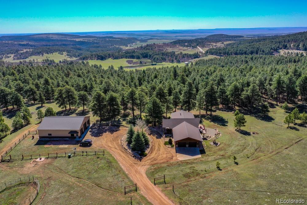 8615 Highway 165 Rye, CO 81069 - Photo 10 of 37 an aerial view of a house with a yard