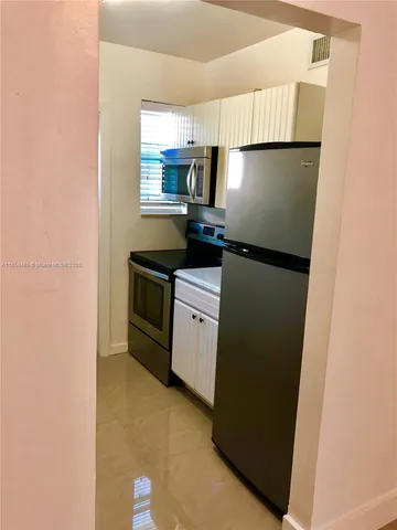 a view of a garage door