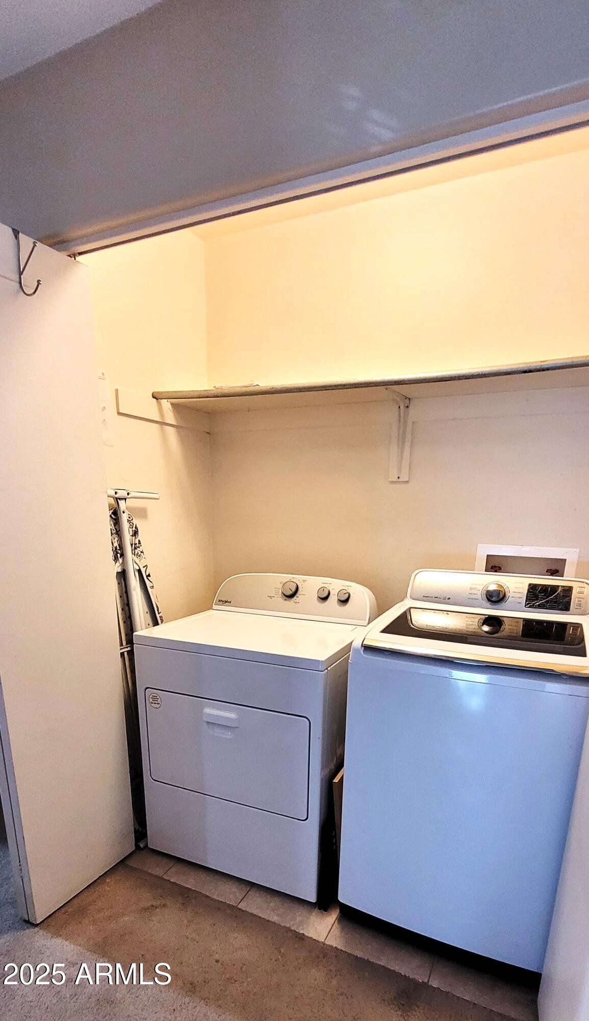 38402 North Basin Road, Unit B Cave Creek, AZ 85331 - Photo 17 of 19 a utility room with washer and dryer