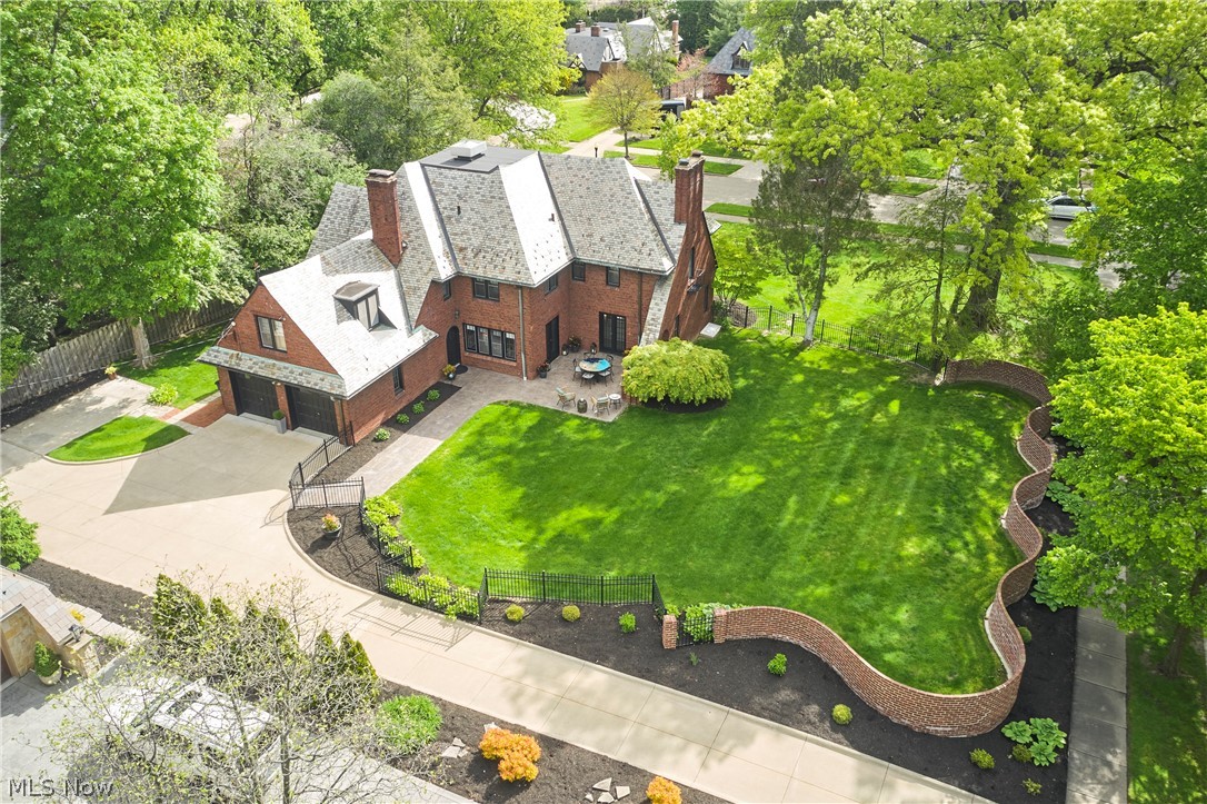 644 Ridgecrest Road Akron, OH 44303 - Photo 46 of 47 Expansive brick residence featuring a multi-gabled roofline and multiple chimneys