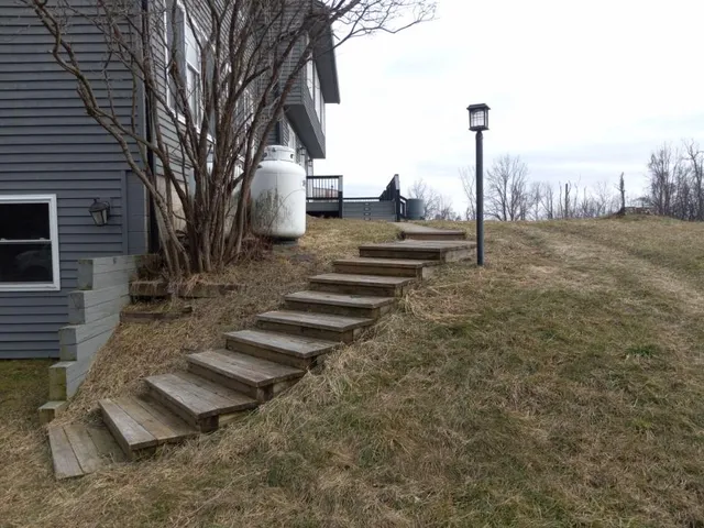 a view of a porch with couches