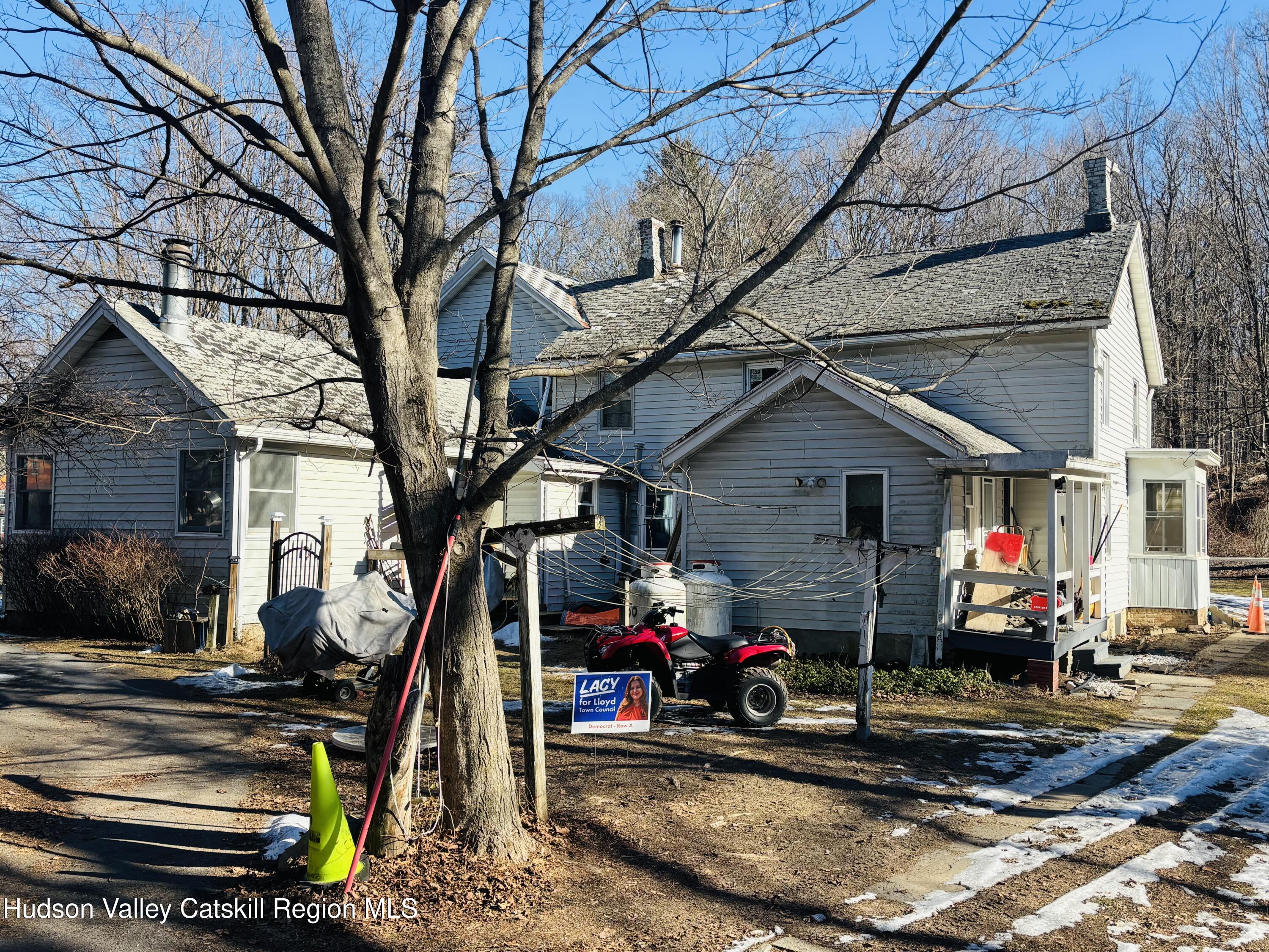 502-504 Greenkill Road Kingston, NY 12401 - Photo 5 of 5 a view of a garage with a wooden fence