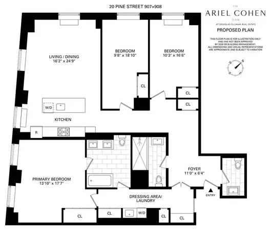 $2,097,000 | 20 Pine Street, Unit 907/908 | Financial District