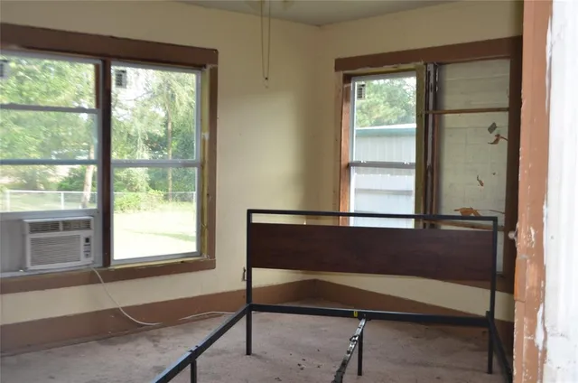 a room with a window