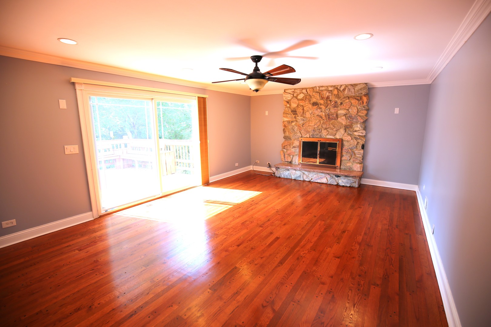 2603 Old Mill Lane Rolling Meadows, IL 60008 - Photo 13 of 45 wooden floor in an empty room with a window
