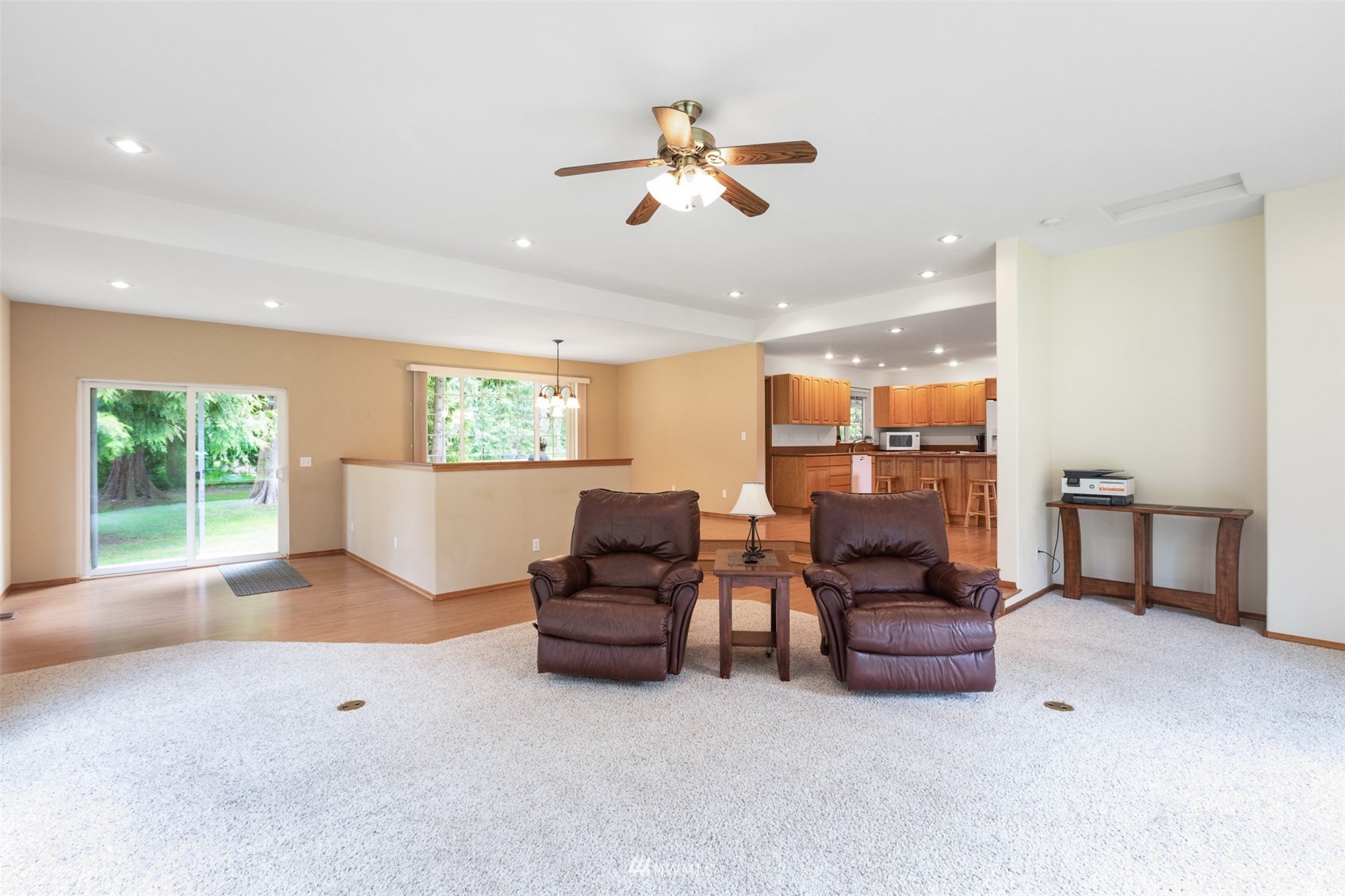 257 Riverside Road Sequim, WA 98382 - Photo 15 of 40 a living room with furniture and a large window
