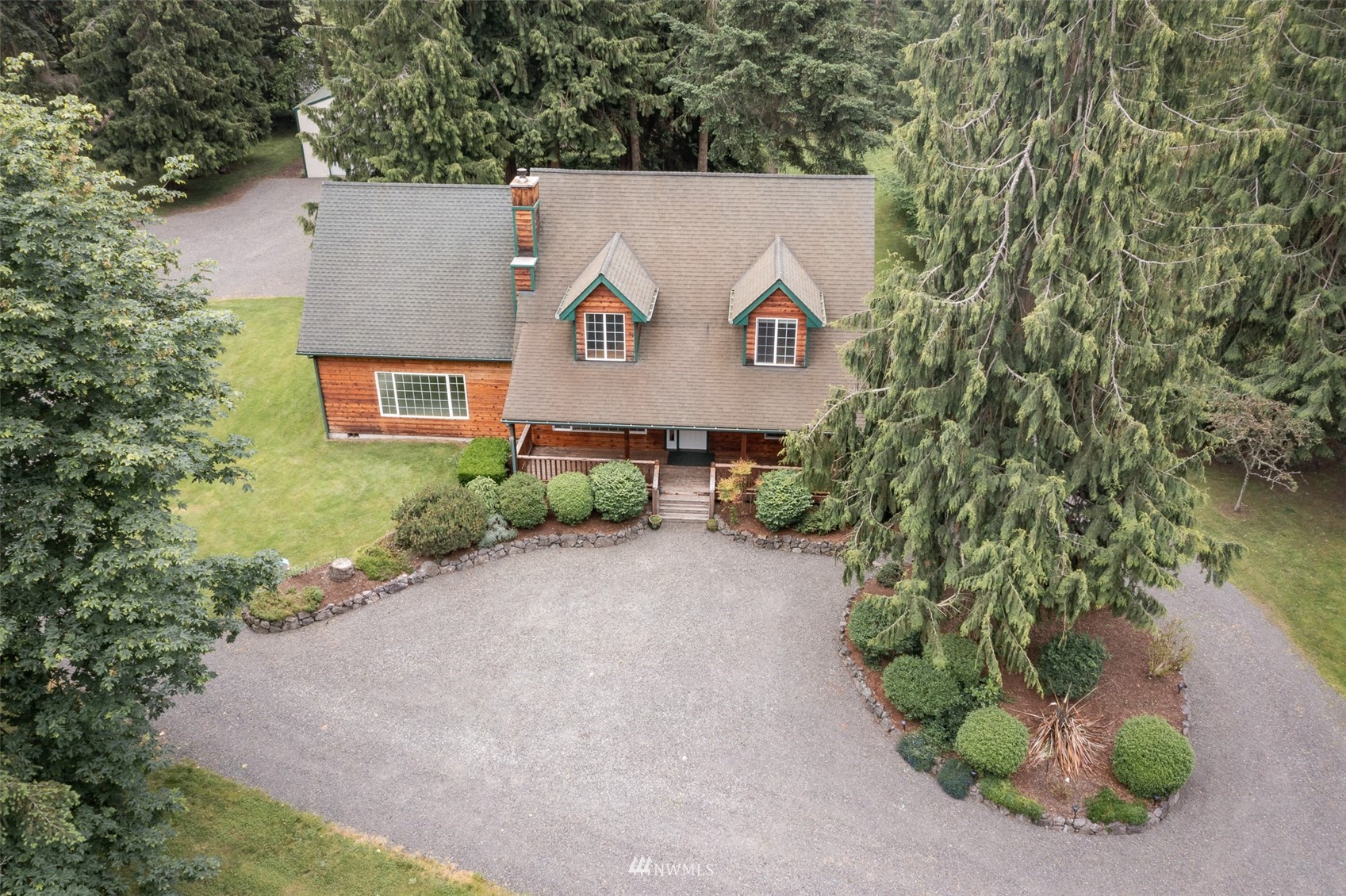 257 Riverside Road Sequim, WA 98382 - Photo 38 of 40 an aerial view of a house
