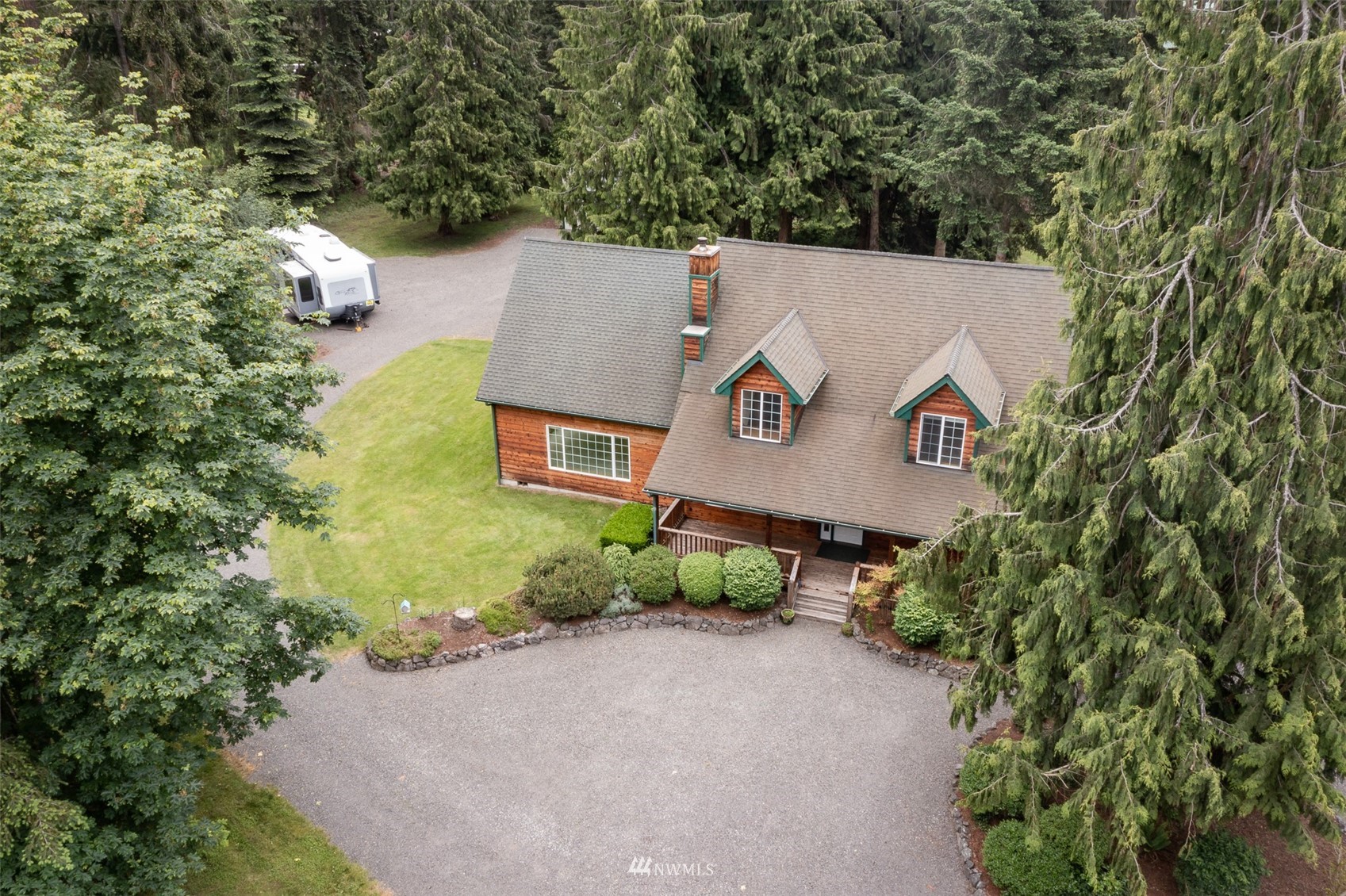 257 Riverside Road Sequim, WA 98382 - Photo 39 of 40 an aerial view of a house
