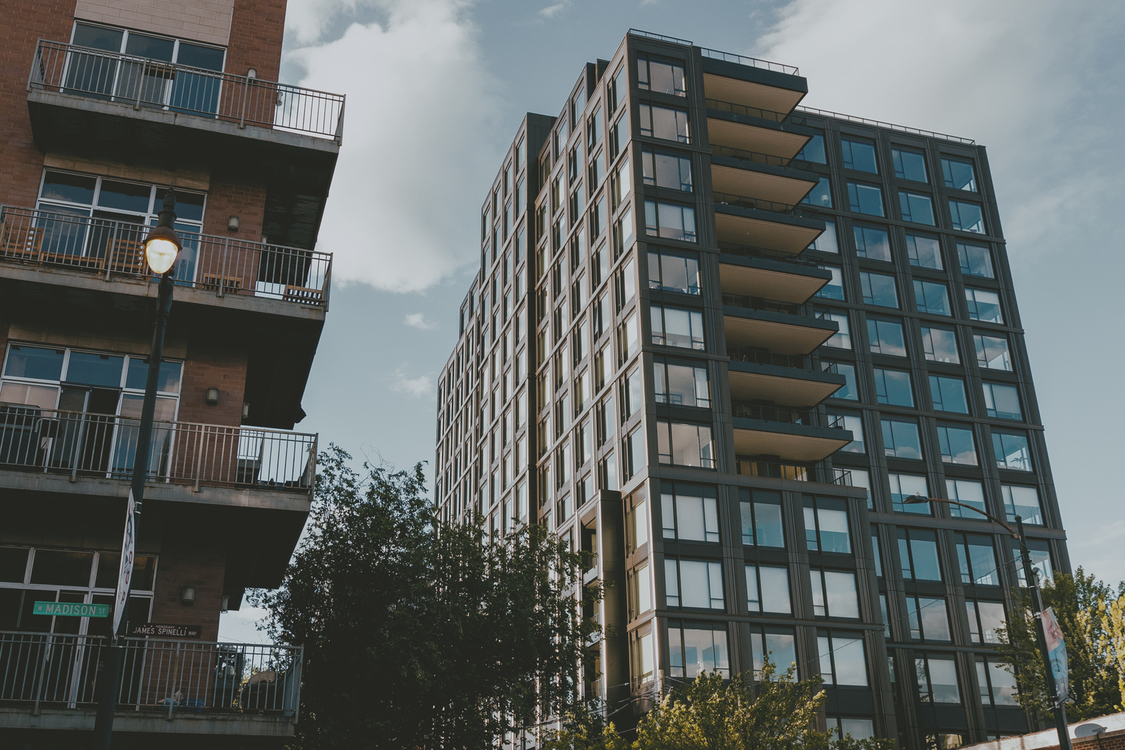 21 North May Street, Unit 1402 Chicago, IL 60607 - Photo 48 of 49 a front view of a building