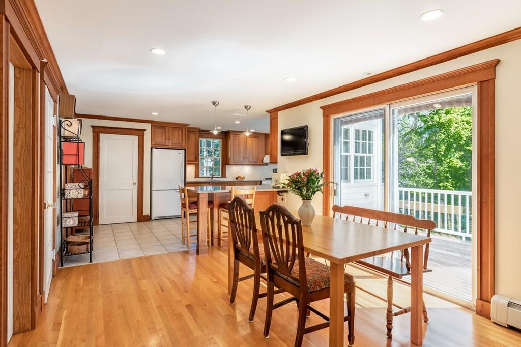 2 Highland Avenue Lexington, MA 02421 - Photo 12 of 32 a dining room with furniture and a floor to ceiling window