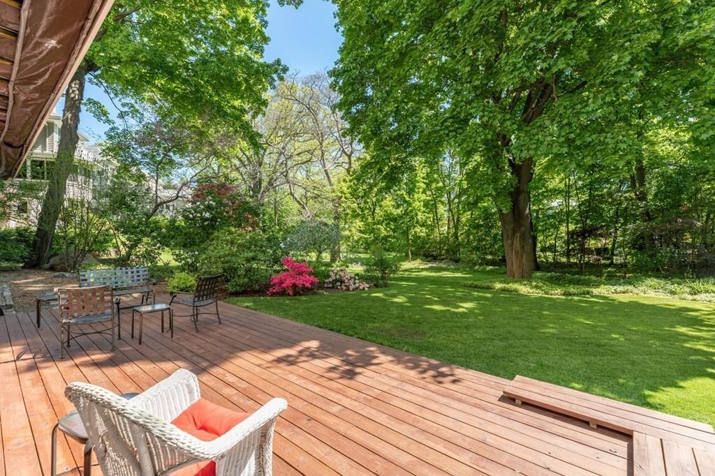 2 Highland Avenue Lexington, MA 02421 - Photo 30 of 32 a view of a backyard with sitting area