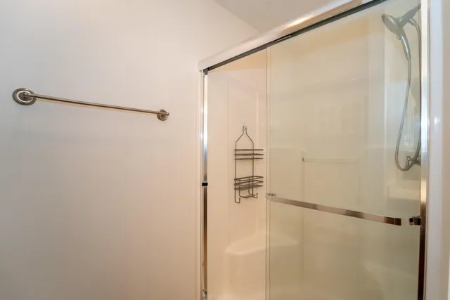 a view of a room with an empty space