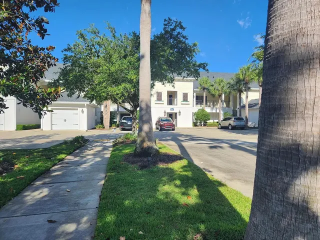 a view of a backyard with plants