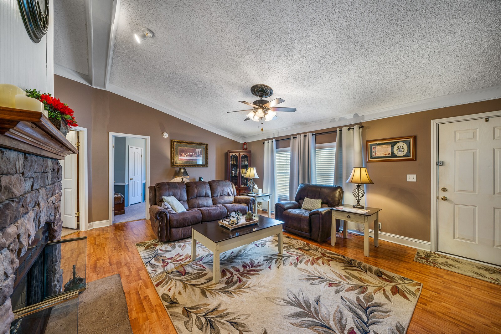 270 Allen's Chapel Road Smithville, TN 37166 - Photo 8 of 26 a living room with furniture and a fireplace