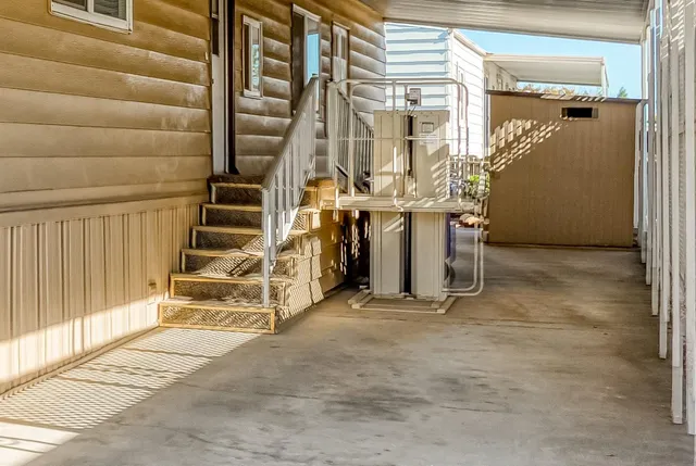 a view of an entryway with staircase
