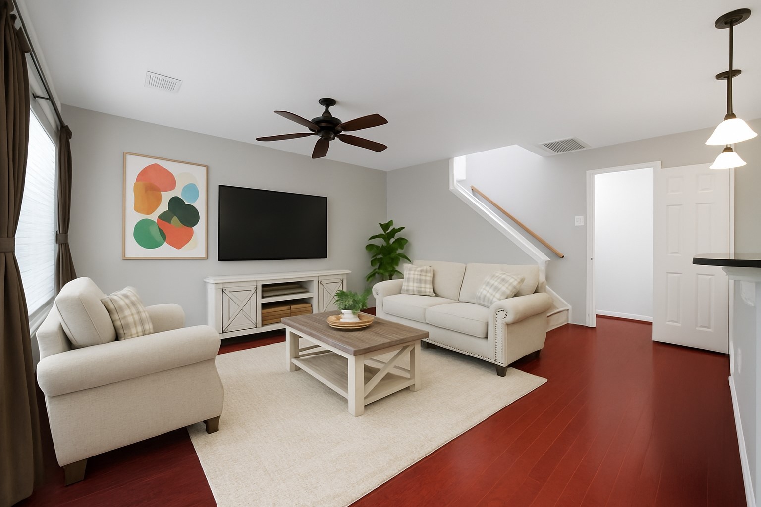 26 North Walden Elms Circle The Woodlands, TX 77382 - Photo 4 of 25 This image is virtually staged to help give buyers the idea of possible furniture layouts. The size of the furniture may not be a representation of the actual size of this room.