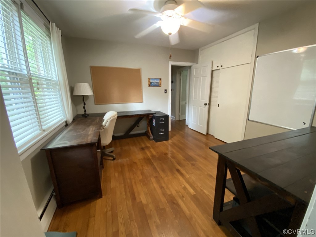 7508 Marilea Road Richmond, VA 23225 - Photo 20 of 30 Bedroom #3 currently being used as an office. - Full Bath Attached so could easily be re-imagined into a Primary Bedroom with En Suite Bath.