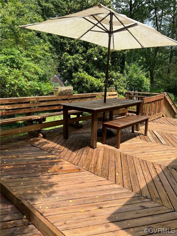 7508 Marilea Road Richmond, VA 23225 - Photo 26 of 30 Great Deck leads to the mature backyard