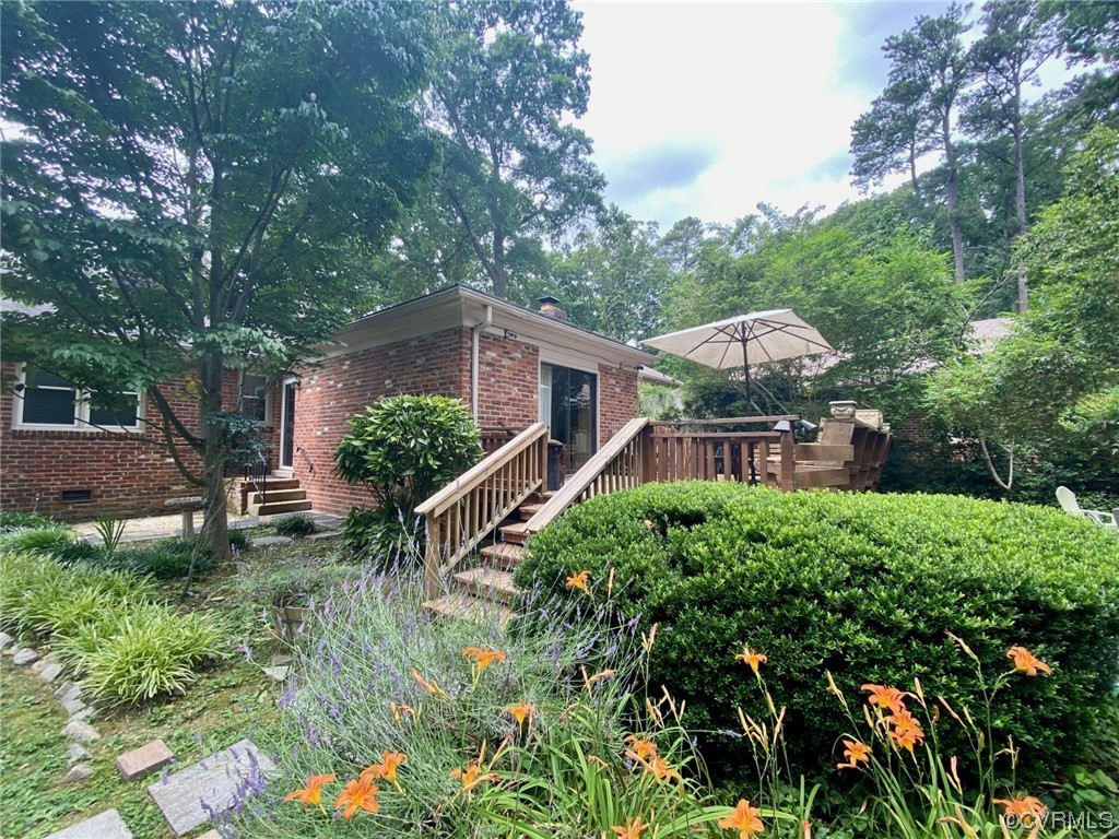 7508 Marilea Road Richmond, VA 23225 - Photo 27 of 30 Rear Yard w/mature landscaping