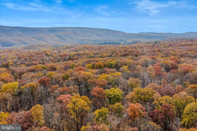 a view of a lake with a big yard