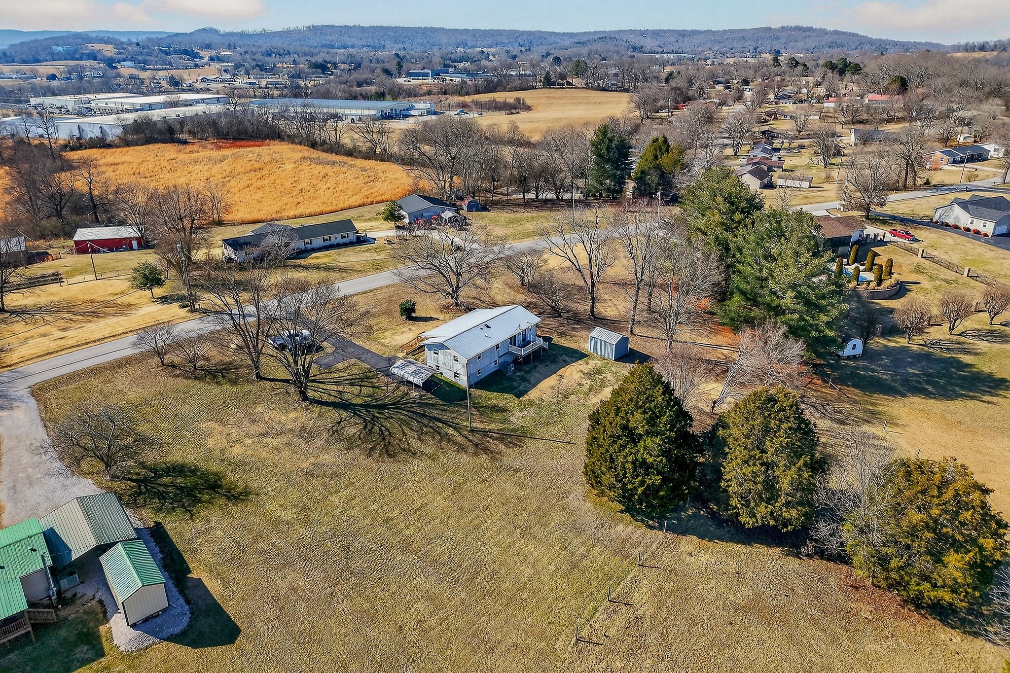 566 Turntable Road Sparta, TN 38583 - Photo 9 of 48 an aerial view of residential houses with outdoor space