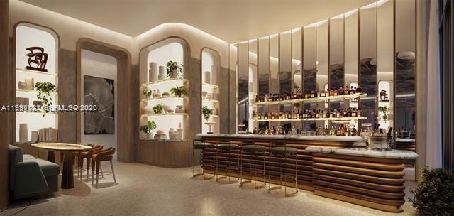 77 Southeast 5th, Unit 2004 Miami, FL 32311 - Photo 18 of 32 a view of a balcony with chairs and floor to ceiling window