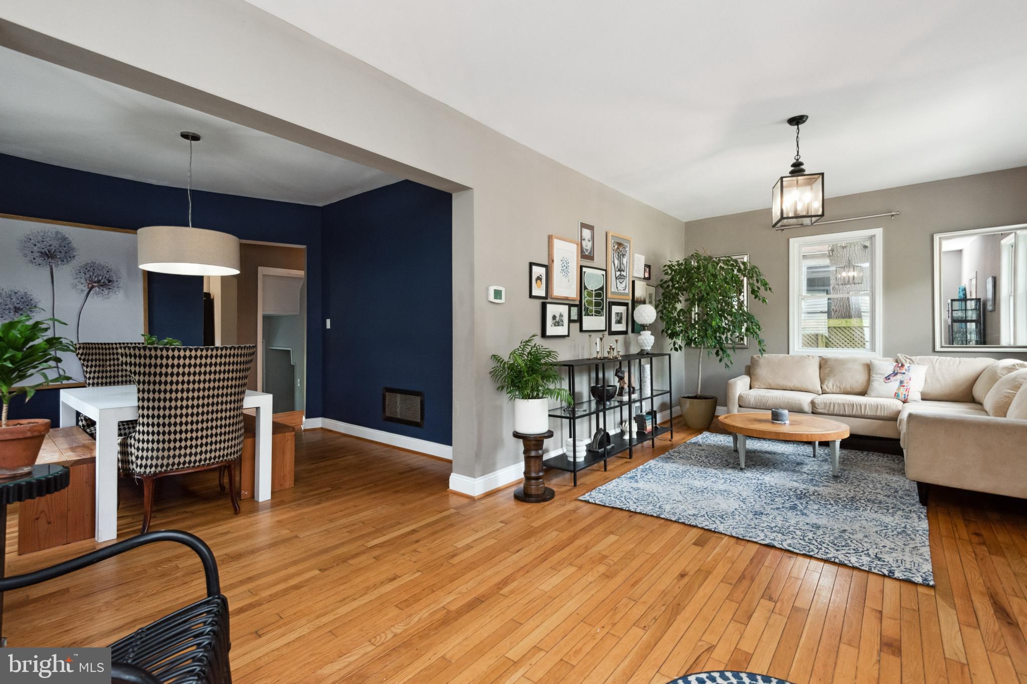 827 Cedarcroft Road Baltimore, MD 21212 - Photo 5 of 29 Living room to dining area