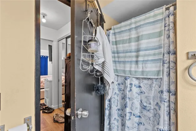 a view of bathroom with shower