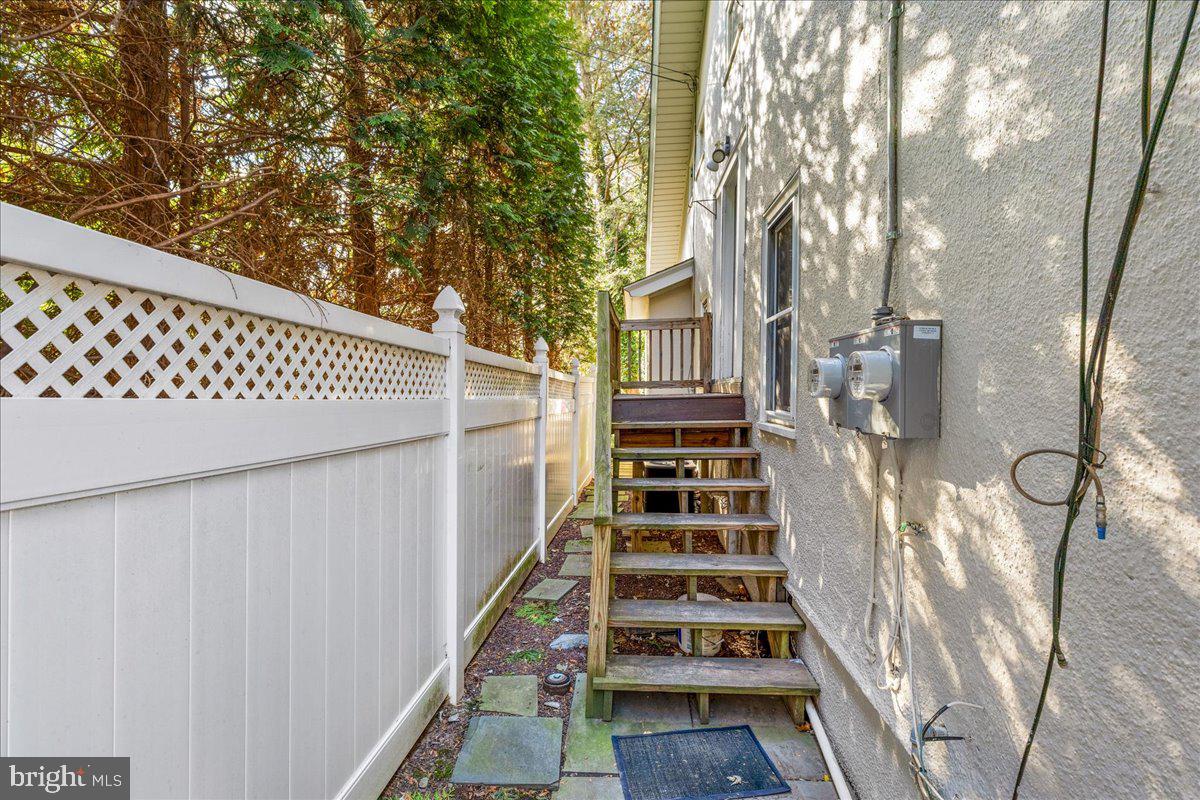 206 Washington Road Princeton, NJ 08540 - Photo 18 of 34 a view of entryway with wooden floor and fence
