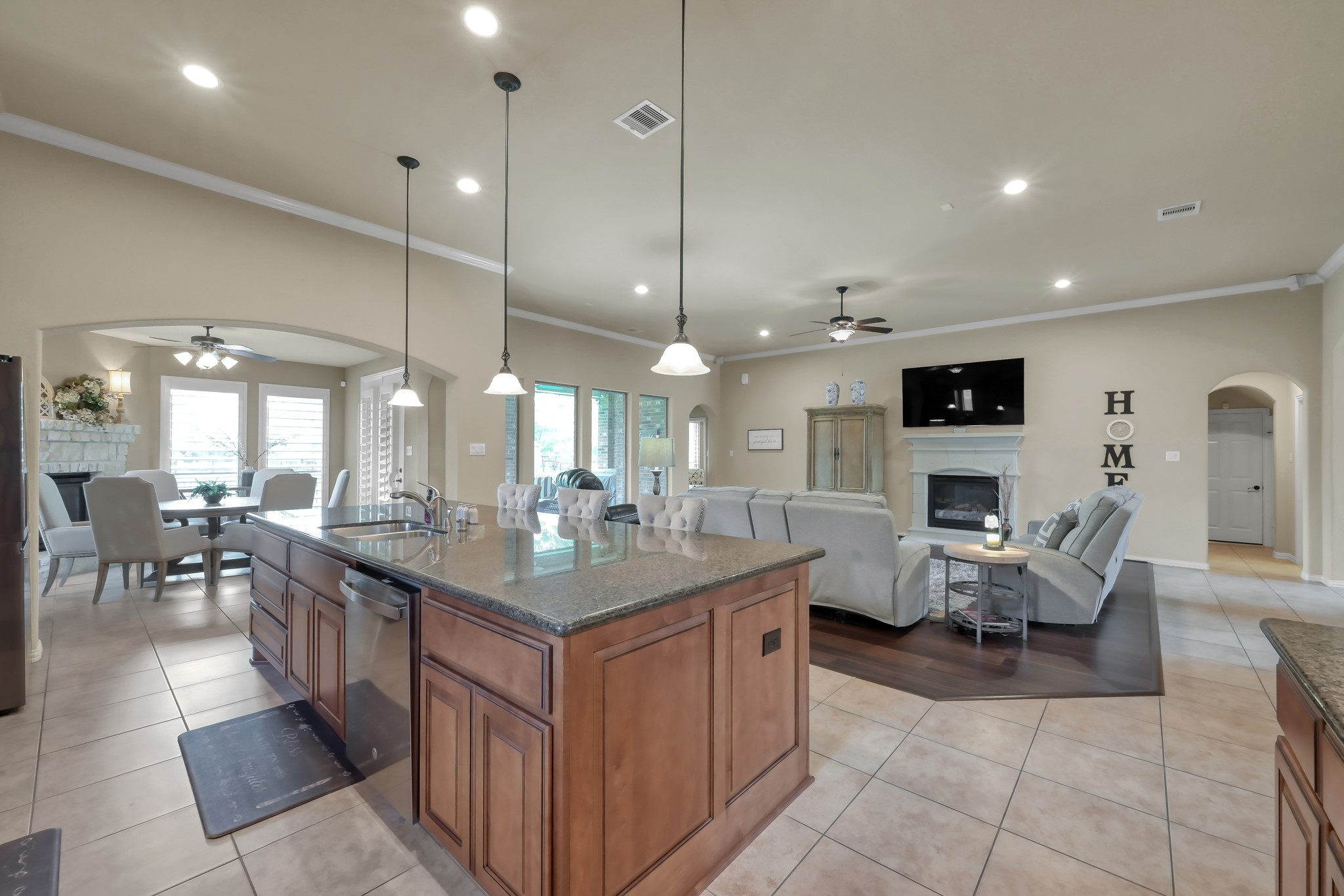 2406 Randal Point Court Spring, TX 77388 - Photo 13 of 45 Large island has additional storage underneath on both sides.