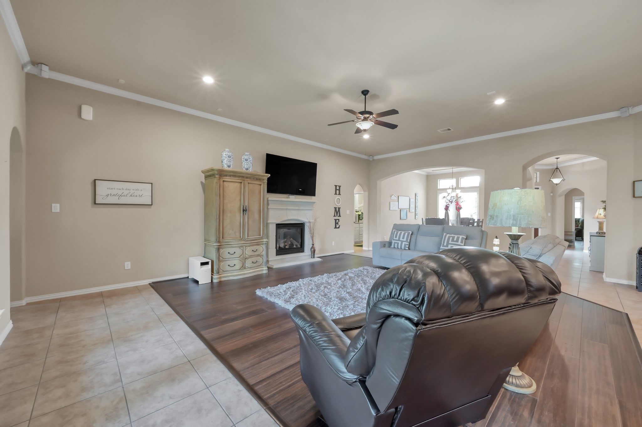 2406 Randal Point Court Spring, TX 77388 - Photo 18 of 45 Beautiful hardwood floors in the living room.