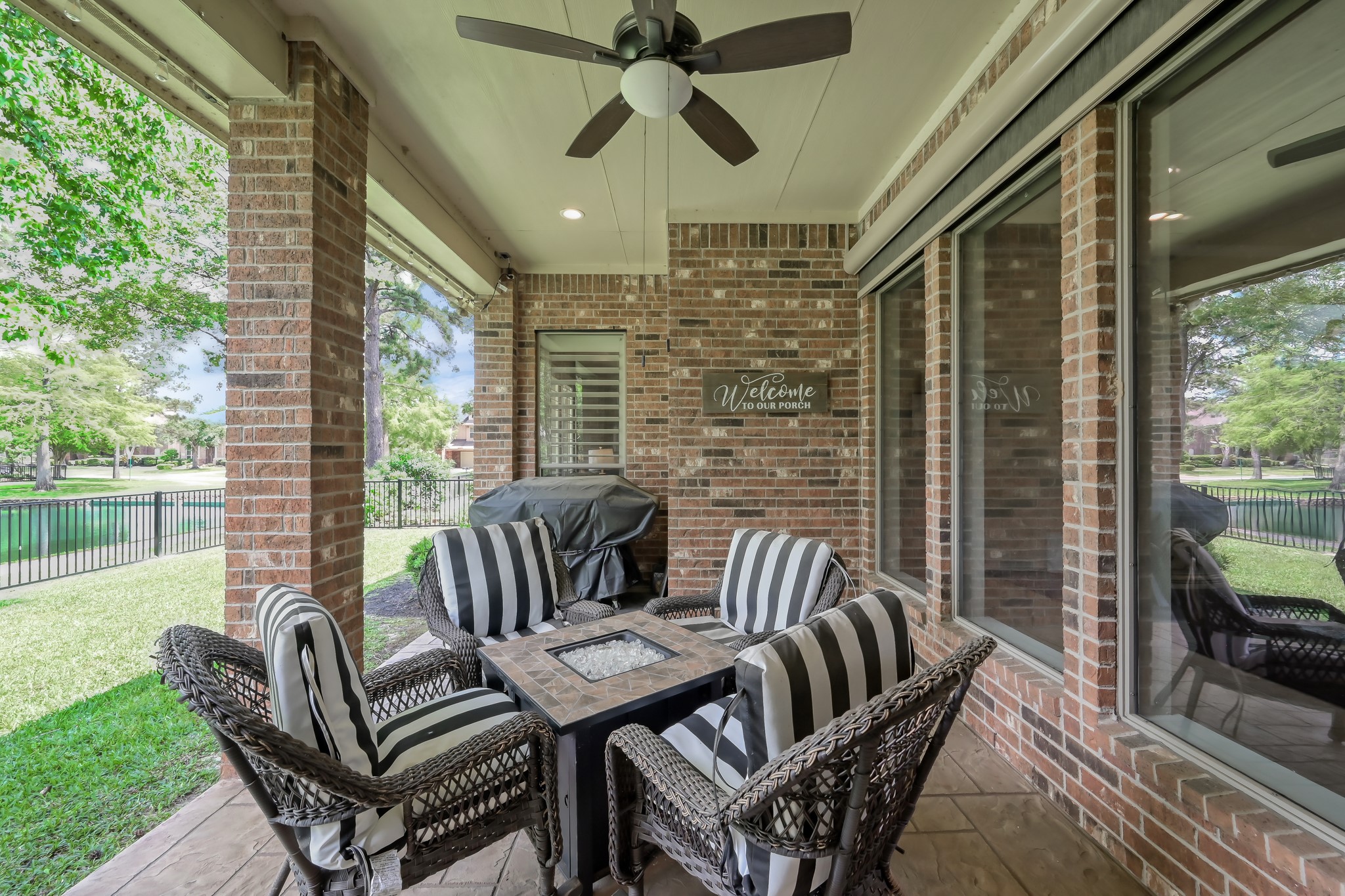 2406 Randal Point Court Spring, TX 77388 - Photo 7 of 45 Large covered patio perfect for outdoor grilling.
