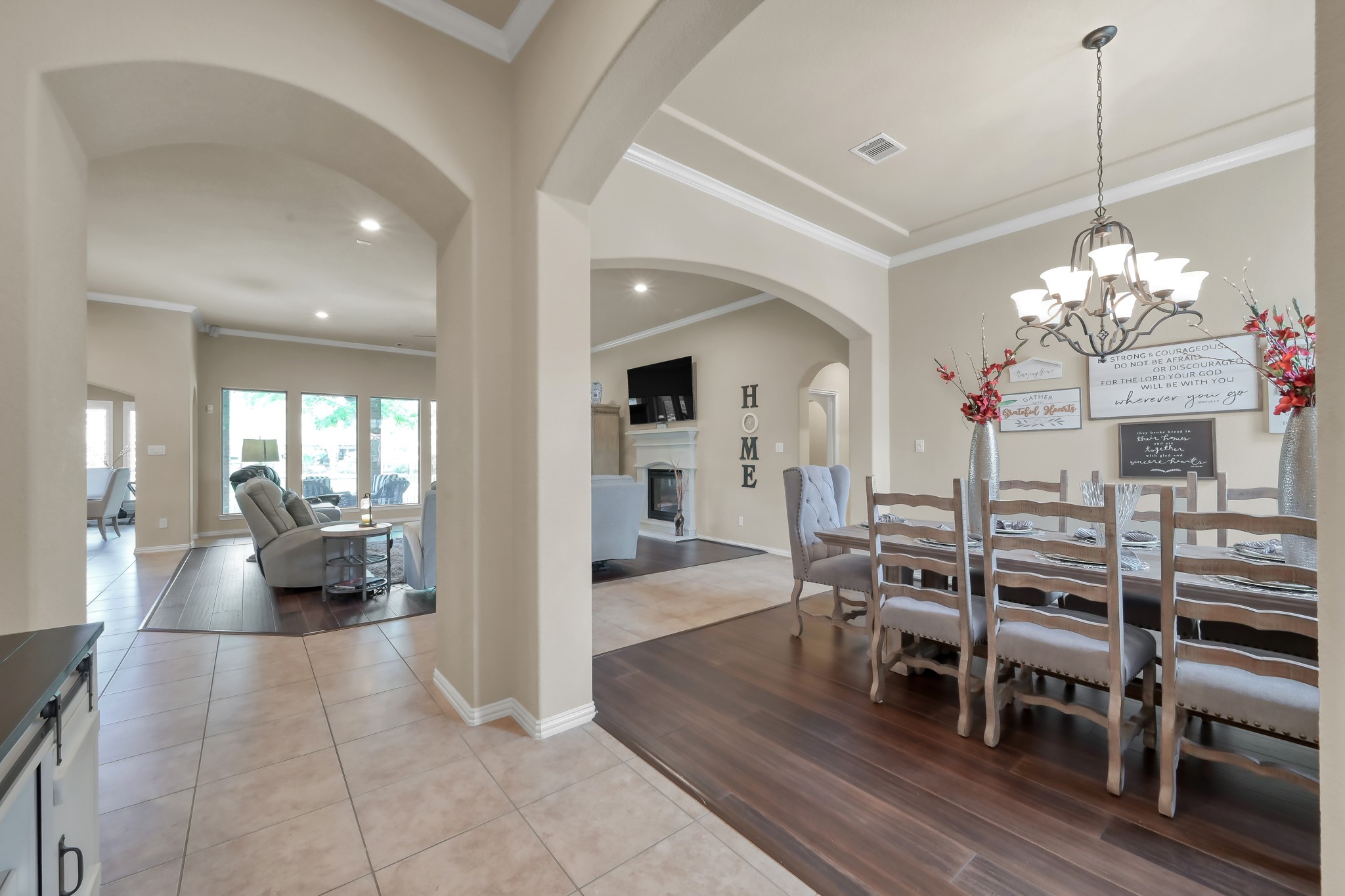 2406 Randal Point Court Spring, TX 77388 - Photo 8 of 45 Entry leads to the open dining area.