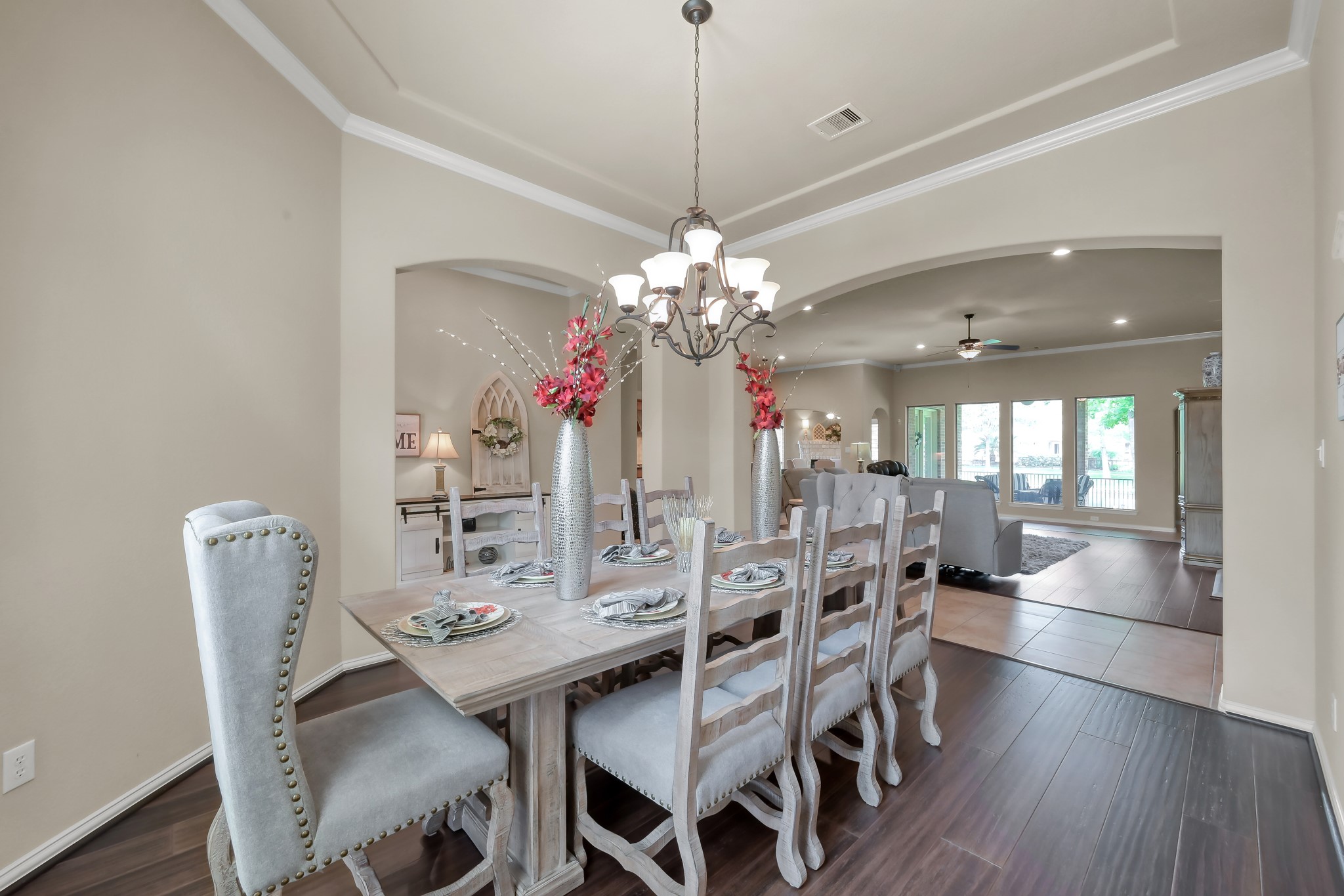 2406 Randal Point Court Spring, TX 77388 - Photo 9 of 45 Large dining with room open to the living room area.