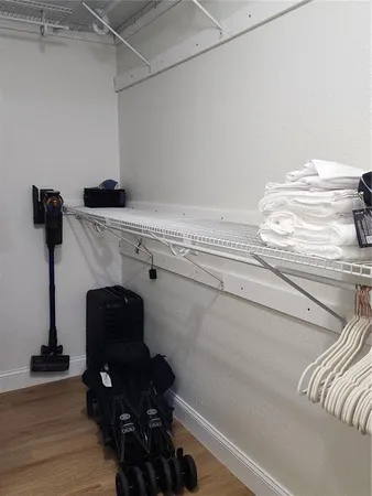 a bathroom with a sink and a potted plant