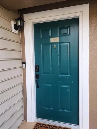 a view of front door
