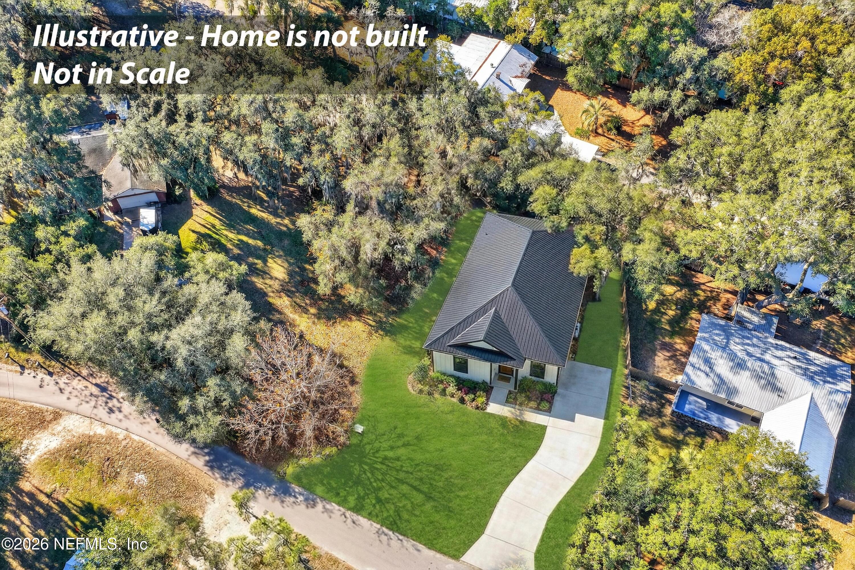 0 Nelsons Point, Unit PARCEL 003 Keystone Heights, FL 32656 - Photo 2 of 29 11-Lot 1 - Aerial Render