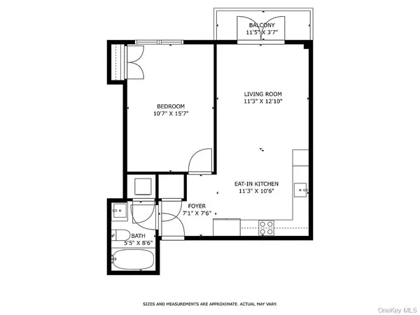 a picture of a bench in front of a door