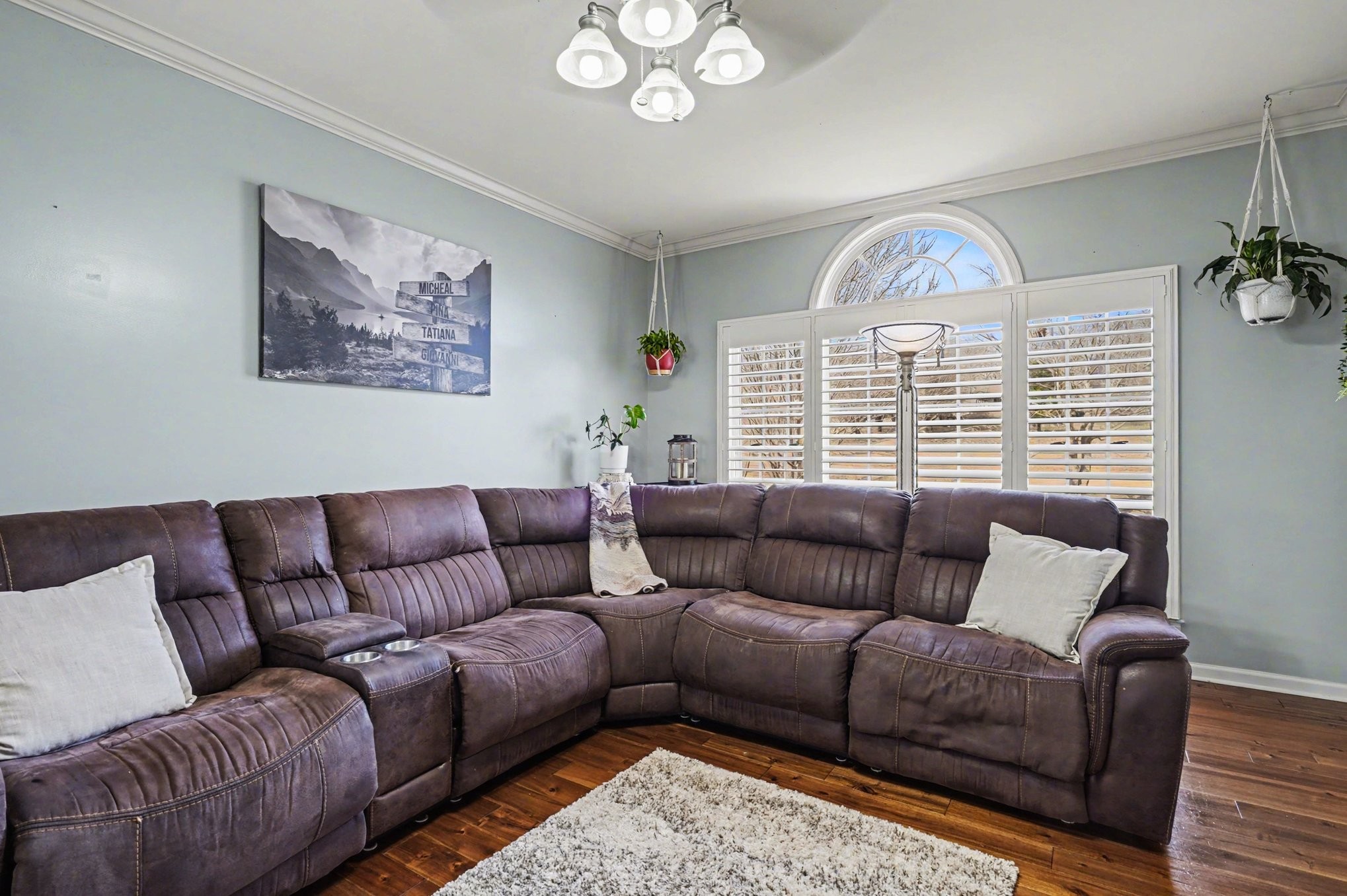 1510 Rapids Road Portland, TN 37148 - Photo 11 of 33 a living room with furniture a chandelier and a window