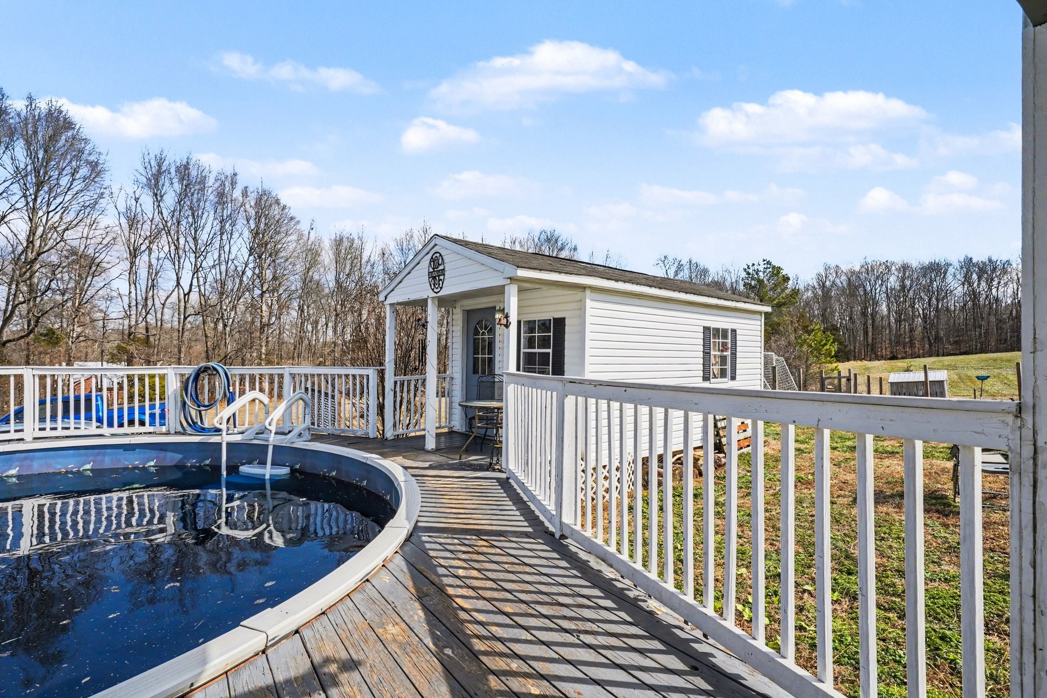 1510 Rapids Road Portland, TN 37148 - Photo 28 of 33 a view of a balcony with wooden fence