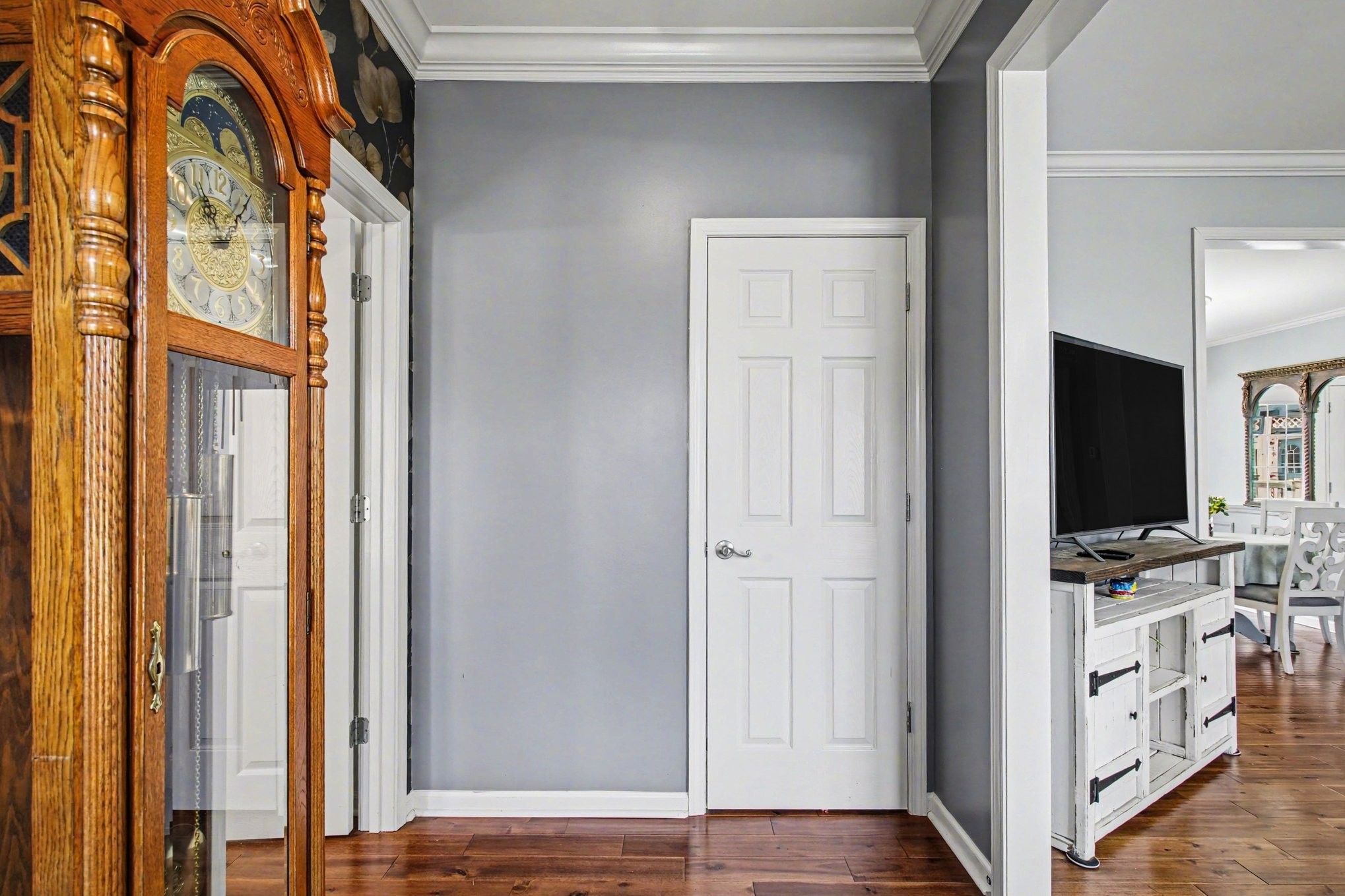 1510 Rapids Road Portland, TN 37148 - Photo 10 of 33 a view of living room with flat screen tv and staircase