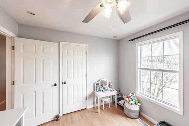 a very nice looking room with a large window