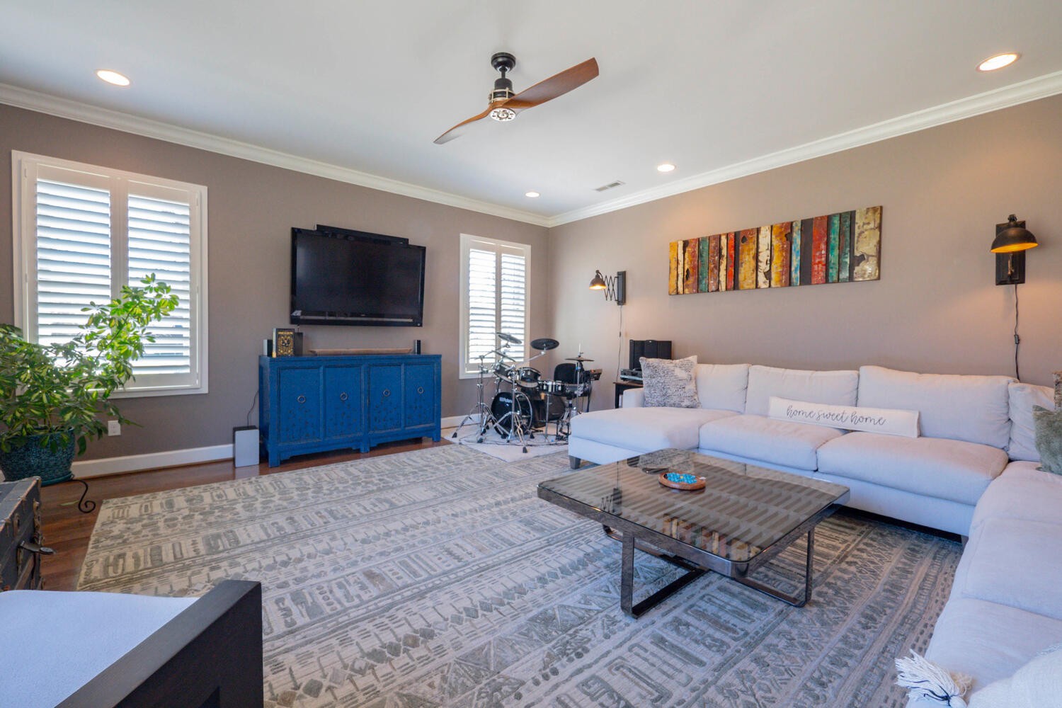 5125 Old Harding Road Franklin, TN 37064 - Photo 20 of 50 a living room with furniture and a flat screen tv