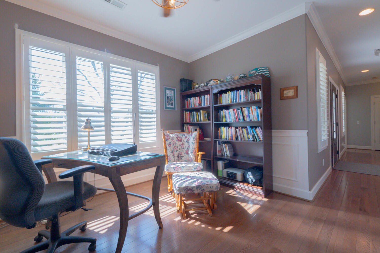 5125 Old Harding Road Franklin, TN 37064 - Photo 31 of 50 a workspace with furniture window and wooden floor