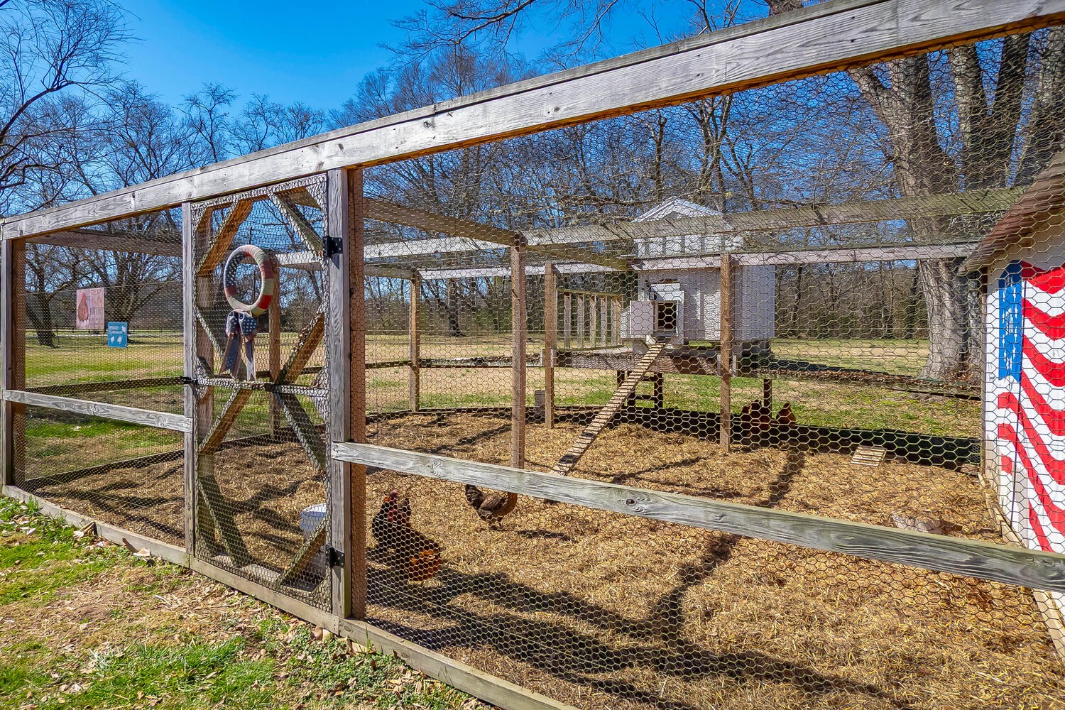 5125 Old Harding Road Franklin, TN 37064 - Photo 37 of 50 a view of a backyard with wooden fence